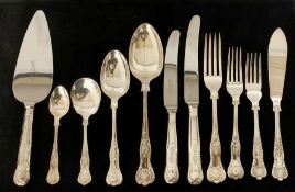 Service of Kings pattern silver-plated cutlery for six covers