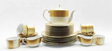 Haviland Serengeti pattern tea service for six comprising tea cups & saucers