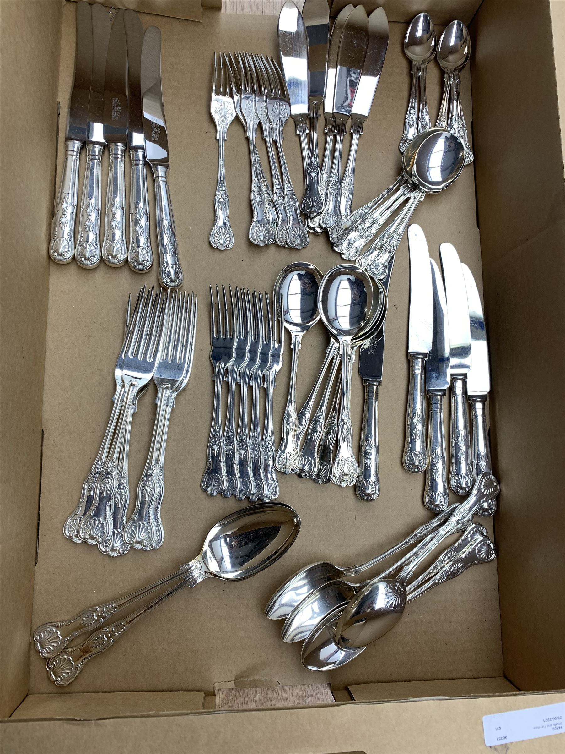 Service of Kings pattern silver-plated cutlery for six covers - Image 2 of 2