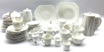 Collection of Shelley white Dainty table ware including cups