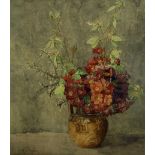 Edith Brearey Dawson (British 1862-1928): Still Life of Vase of Flowers