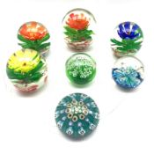 Group of assorted paperweights