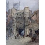 Paul Marny (French/British 1829-1914): Bootham Bar York