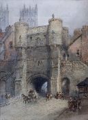 Paul Marny (French/British 1829-1914): Bootham Bar York