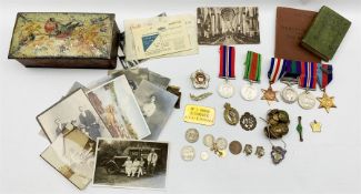 Group of four medals to Pte William Jackson East Yorkshire Regt No. 14786993 comprising France and G