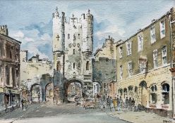 Philip Brian Rennison (British b. 1922): Micklegate Bar York