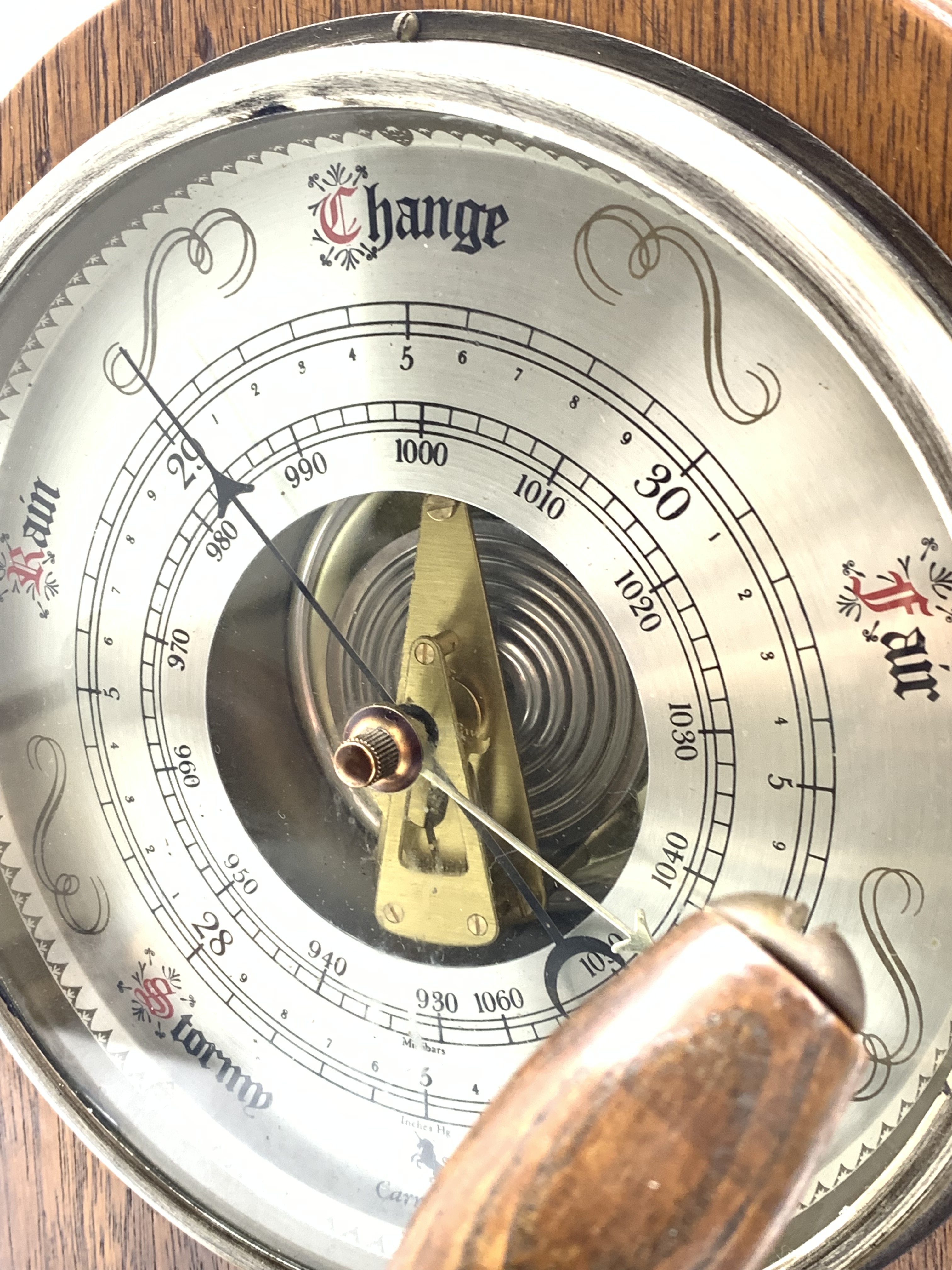 Nautical themed table top lamp and aneroid barometer - Image 3 of 3