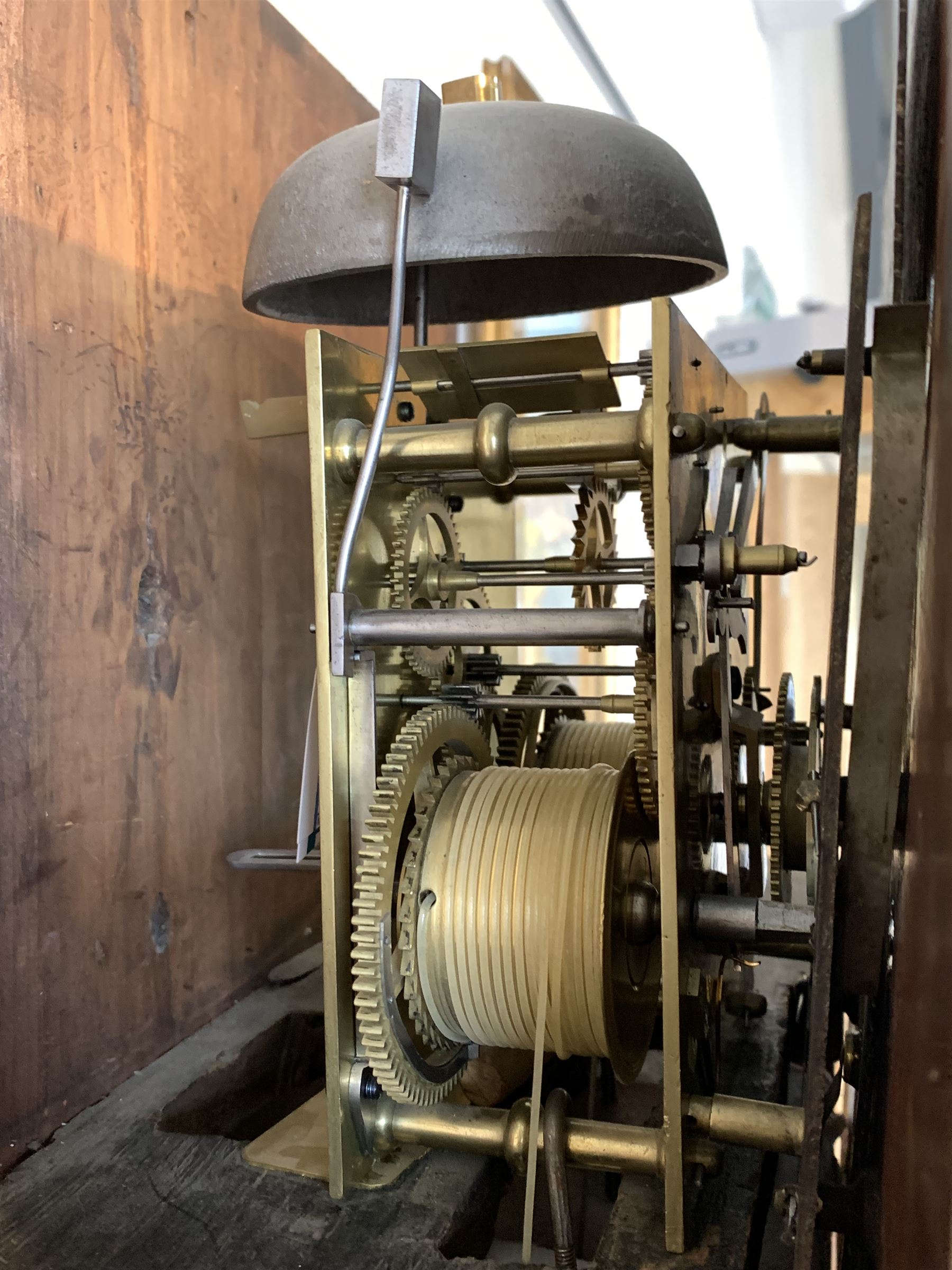 Late Georgian figured mahogany longcase clock - Image 3 of 4