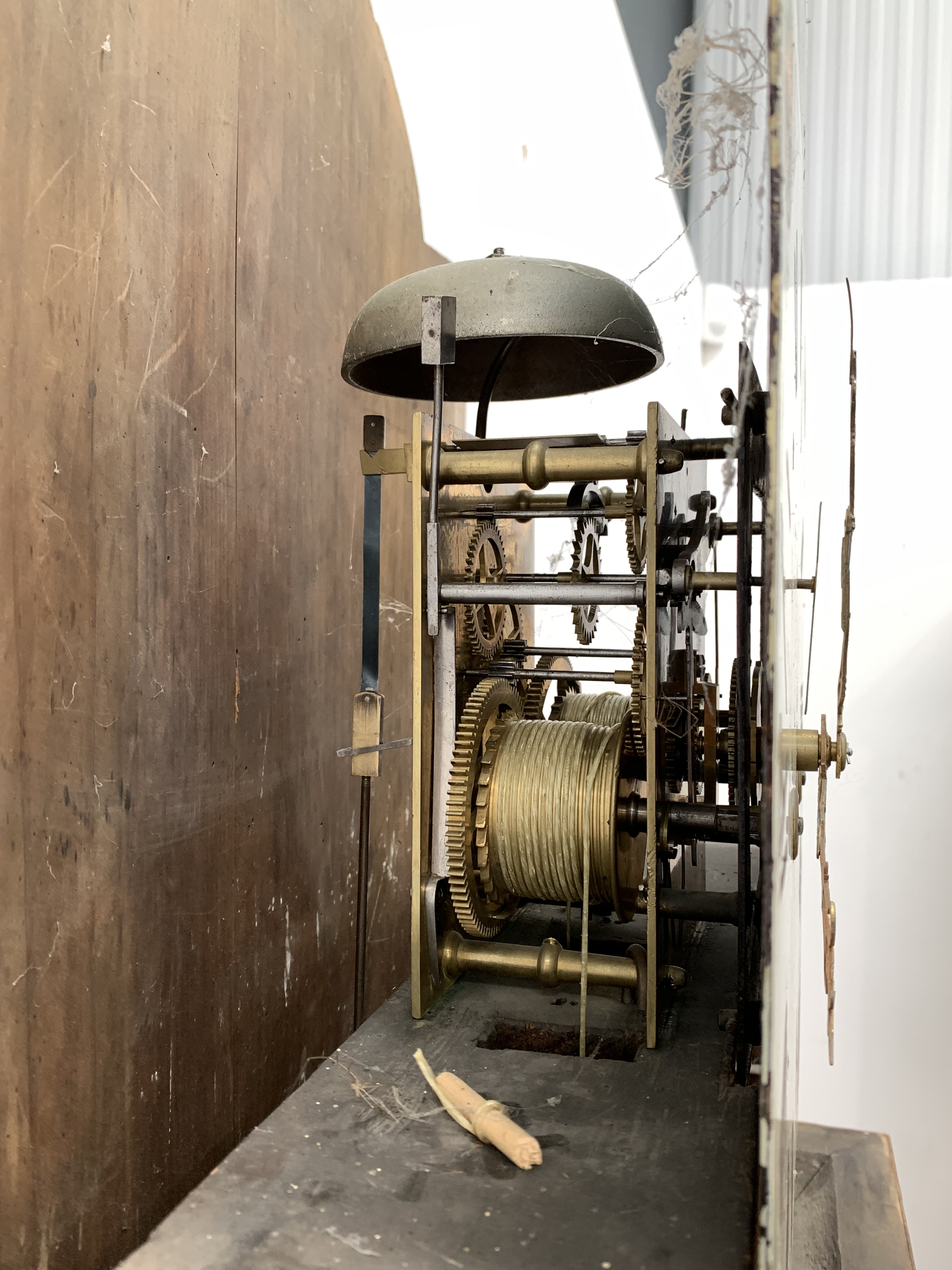 Late Georgian oak and mahogany longcase clock - Image 9 of 9