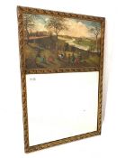 20th century gilt framed wall mirror