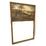 20th century gilt framed wall mirror