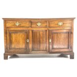 George III oak dresser base