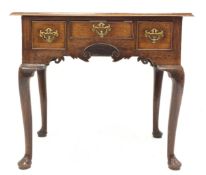 Late 18th century oak low boy