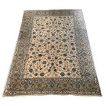 Kashan beige ground carpet