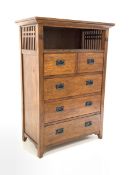 Arts and Crafts style oak chest