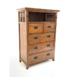 Arts and Crafts style oak chest