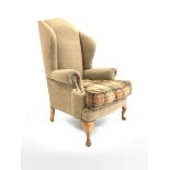 Wing back armchair