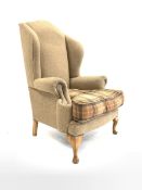 Wing back armchair