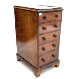 Victorian mahogany pedestal chest