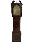 Early 19th century inlaid mahogany longcase clock