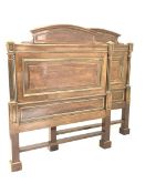 20th century French Empire design mahogany single bed