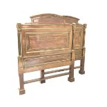 20th century French Empire design mahogany single bed