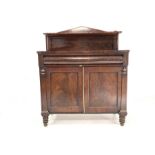 Early 19th century mahogany chiffonier side cabinet