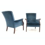 Parker Knoll - Pair of beech framed armchairs