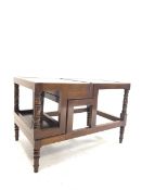 Set of Regency style mahogany metamorphic library steps coffee table
