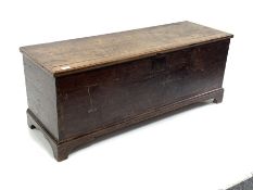 19th century stained oak blanket box