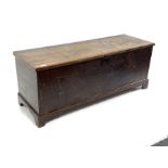 19th century stained oak blanket box