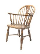 19th century elm and ash Windsor chair