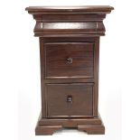 Barker & Stonehouse Grosvenor mahogany lamp table with three drawers W41cm