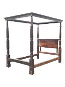 19th century mahogany composite four poster bed