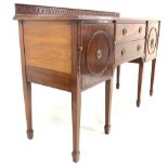 Waring & Gillows - Early 20th century Georgian style mahogany sideboard