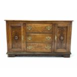 Early 20th century oak dresser base