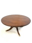 Shaw and Riley 'Seahorseman' Regency design mahogany dining table