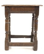 Antique oak Joynt stool