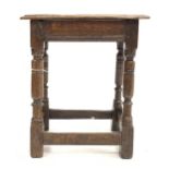 Antique oak Joynt stool