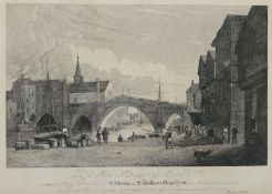 Henry Cave (British 1779-1836): 'Old Bridge and St William's Chapel York'