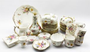 Quantity of Royal Crown Derby 'Derby Posies' table ware comprising ten coffee cups and saucers