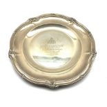 Plated presentation salver to Major H Scott from the officers of the Corps Cyclist Battalion 1916 D3
