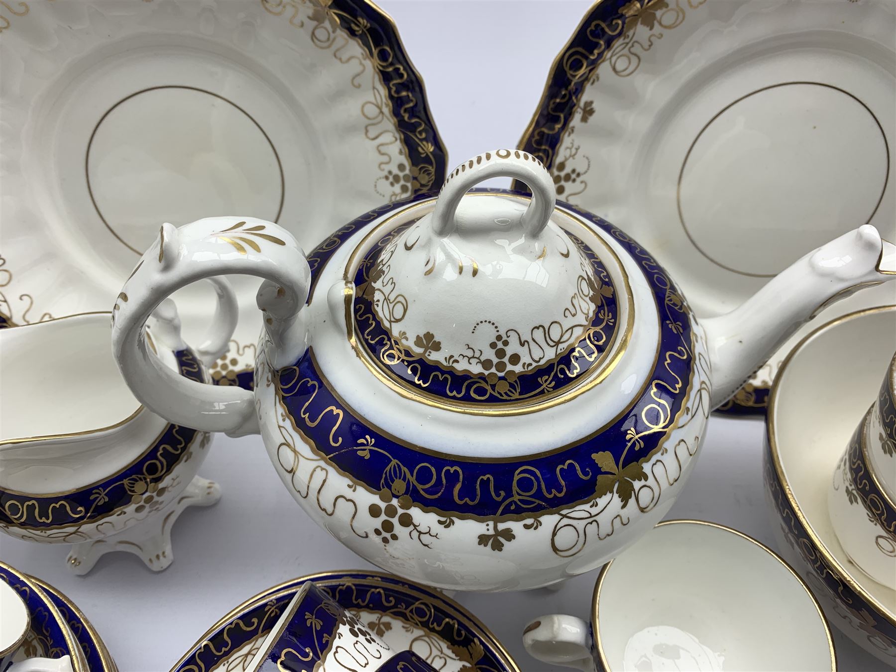 19th century English porcelain tea set - Image 2 of 2