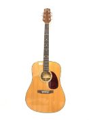 Kimbara acoustic guitar model D-701 with mahogany back and sides