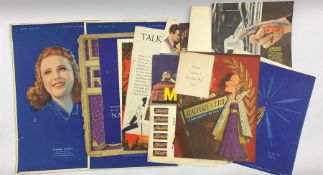 Collection of 1940s MGM promotional leaflets including 'National Velvet'