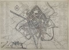 Francis Drake (British 1696-1771): 'A Plan of the City of York'