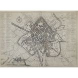 Francis Drake (British 1696-1771): 'A Plan of the City of York'