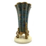 Chinese cloisonn� vase