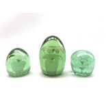 Three Victorian glass dumps