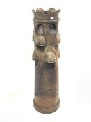 Large salt glazed terracotta chimney pot H137cm